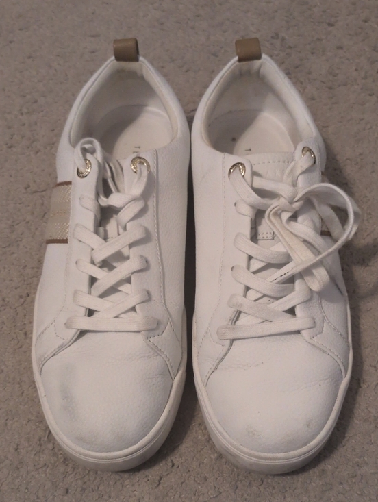 Ted Baker Shoes - Ted Baker Women's White Lace-Up Sneakers